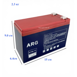 Аккумулятор 12V 10Ah 6FM-10 (20HR) AGM